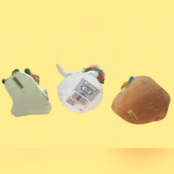 VINTAGE "BUNNY GARDEN GALA" LIMITED EDITION BUNNY FIGURINES RESIN HAND-PAINTED - Picture 9 of 9